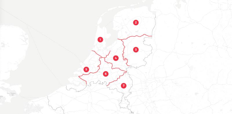 Kaart Rayonindeling - Elite B.V. 